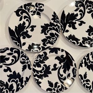 Set of 8 Martha Stewart vintage lisbon black
